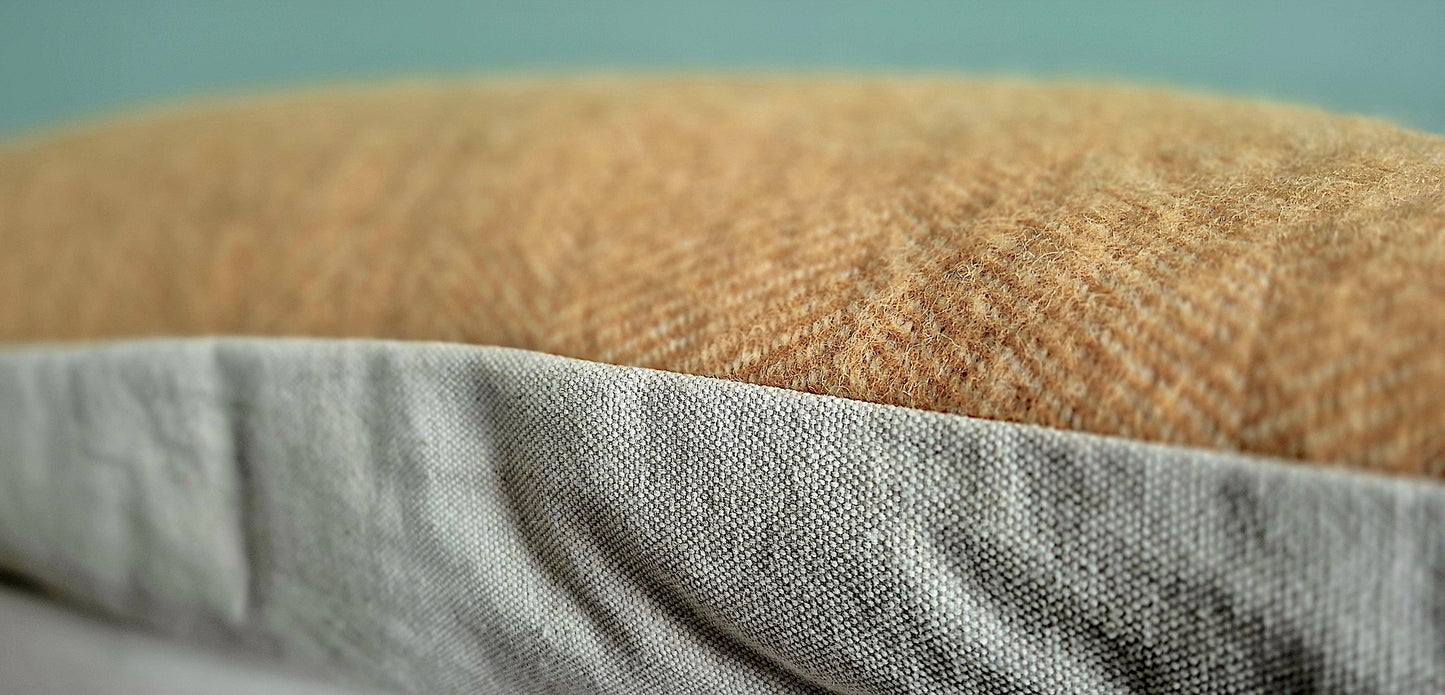 Pure Wool Cushions & Throw Matching Set | Burnt Orange
