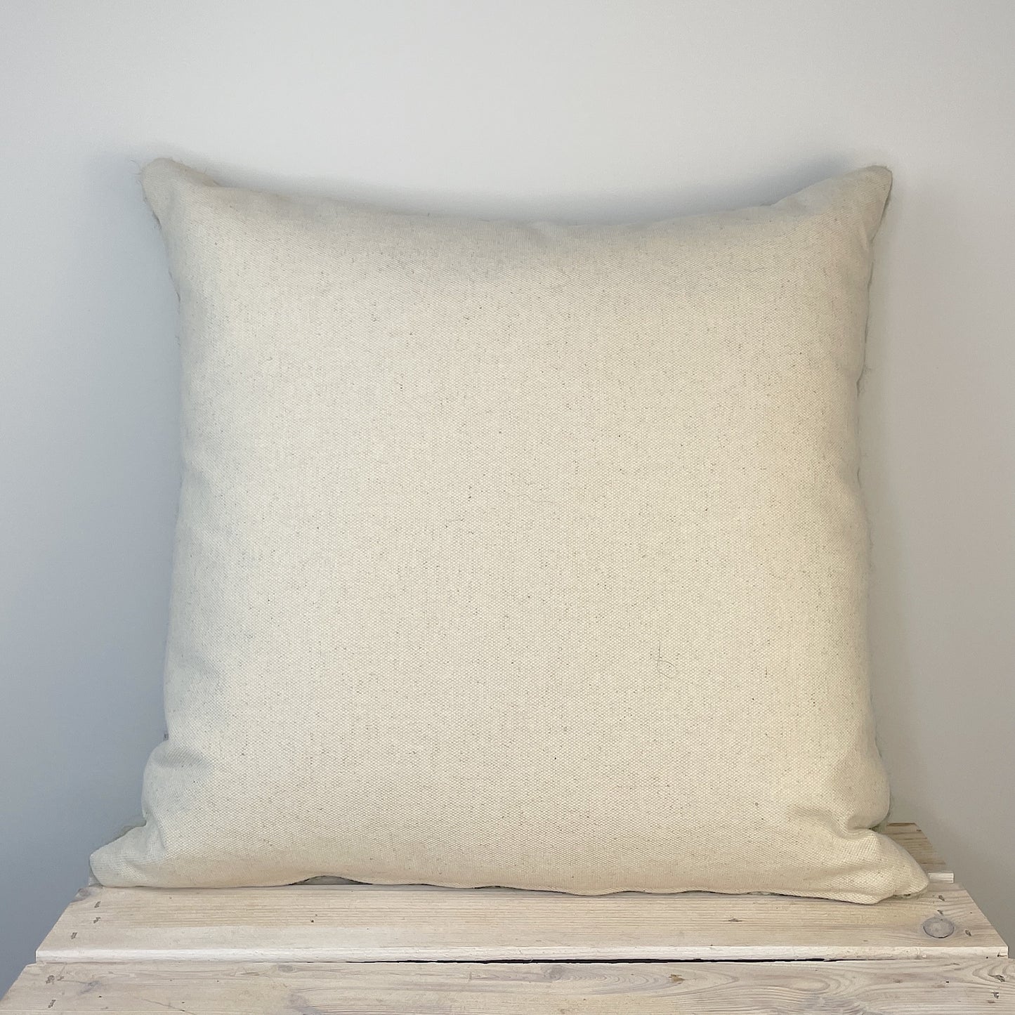 Pure Wool Cushion | Moss Green Inverse Geometric