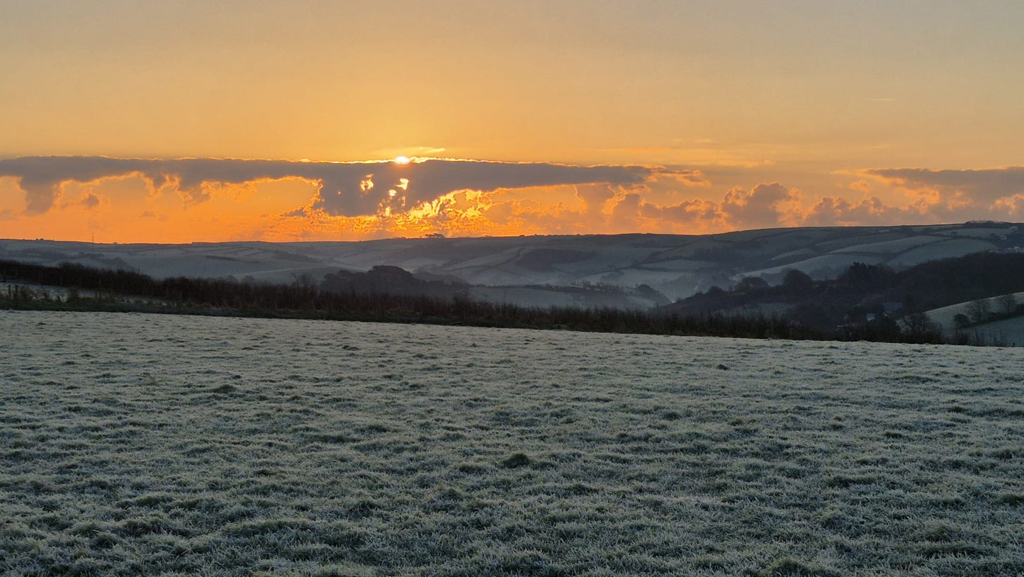 Pure British Wool Blanket Throw | Dartmoor Winter Ombre
