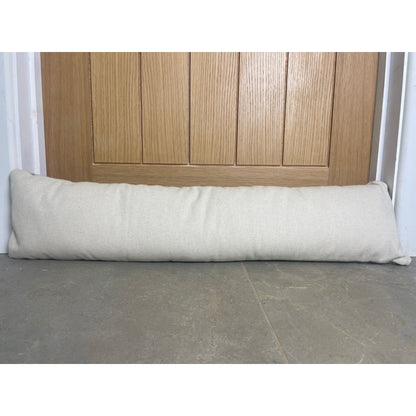 Pure Wool Draught Excluder (Grey Inverse Geometric)