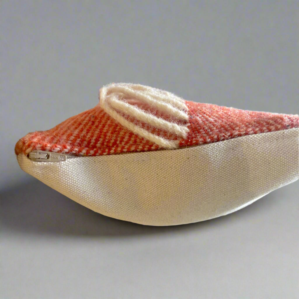 Pure Wool Draught Excluder (Cardinal Red w/Fringe)