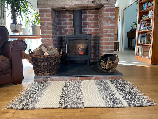 Pure Wool Rug (Flapjack) | Hand Woven in the UK