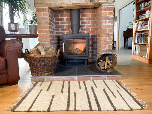 Pure Wool Rug (Rose) | Hand Woven in the UK